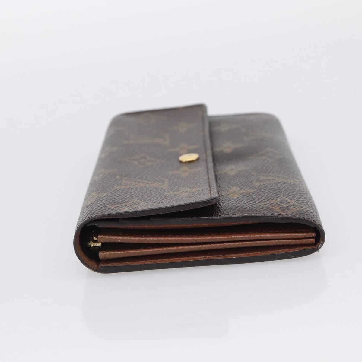 LOUIS VUITTON Monogram Portefeuille Sarah Long Wallet M61734 LV Auth 215535