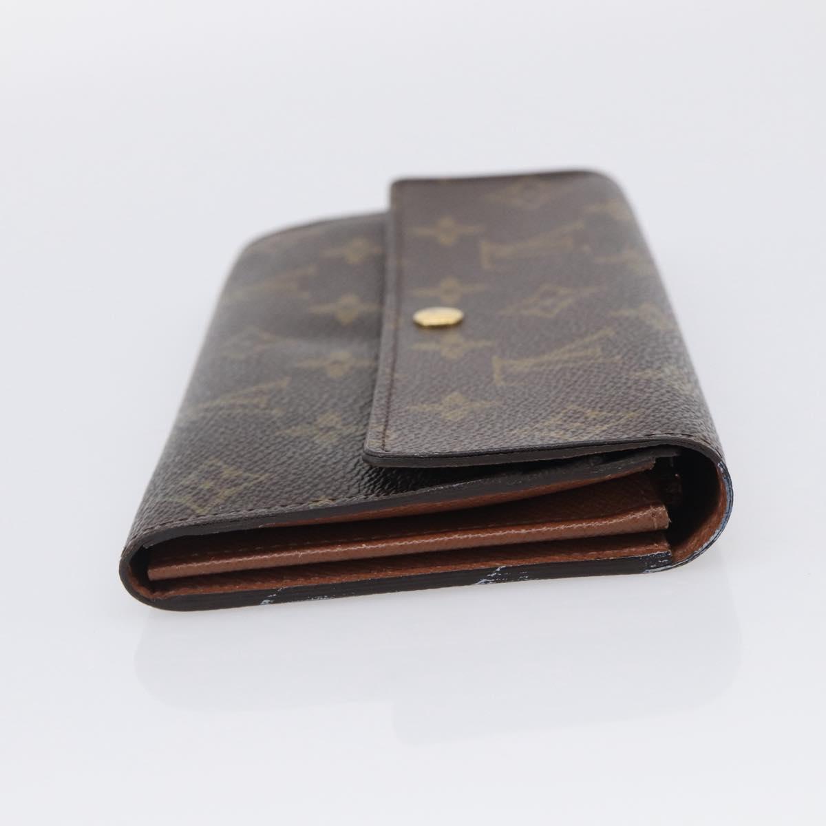 LOUIS VUITTON Monogram Portefeuille Sarah Long Wallet M61734 LV Auth 215535