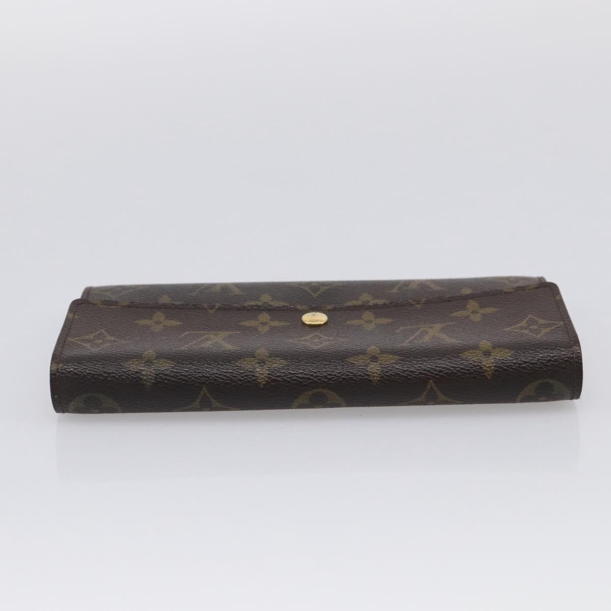 LOUIS VUITTON Monogram Portefeuille Sarah Long Wallet M61734 LV Auth 215535
