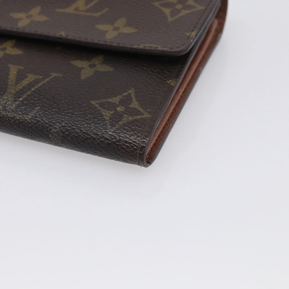 LOUIS VUITTON Monogram Portefeuille Sarah Long Wallet M61734 LV Auth 215535