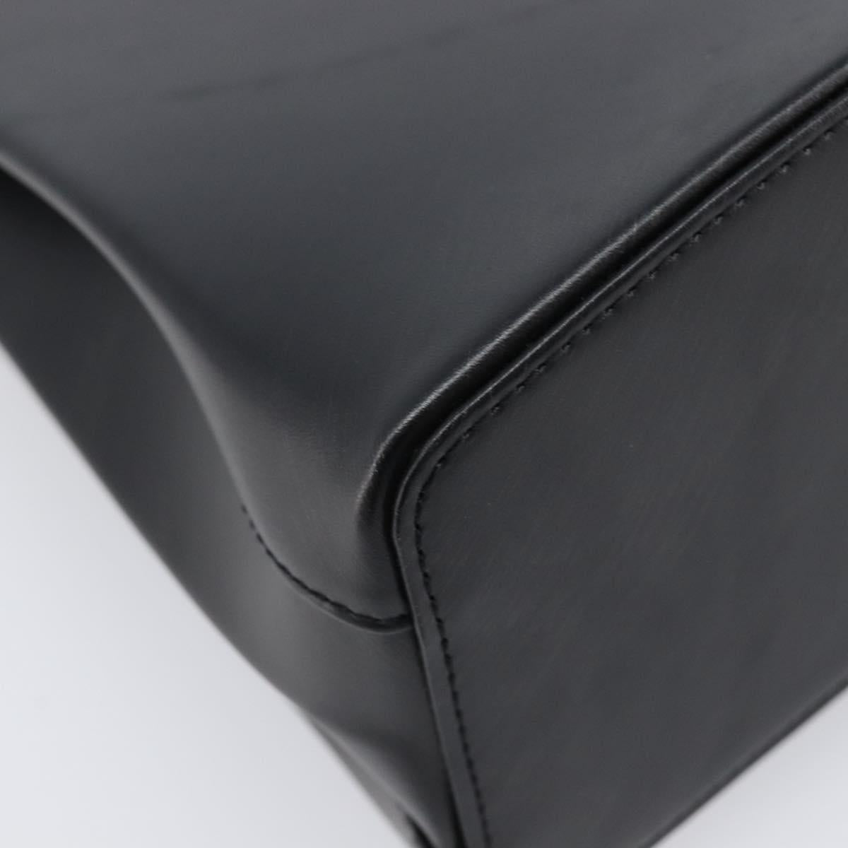 Cartier Trinity Hand Bag Leather Black Gold Silver Auth 215540V