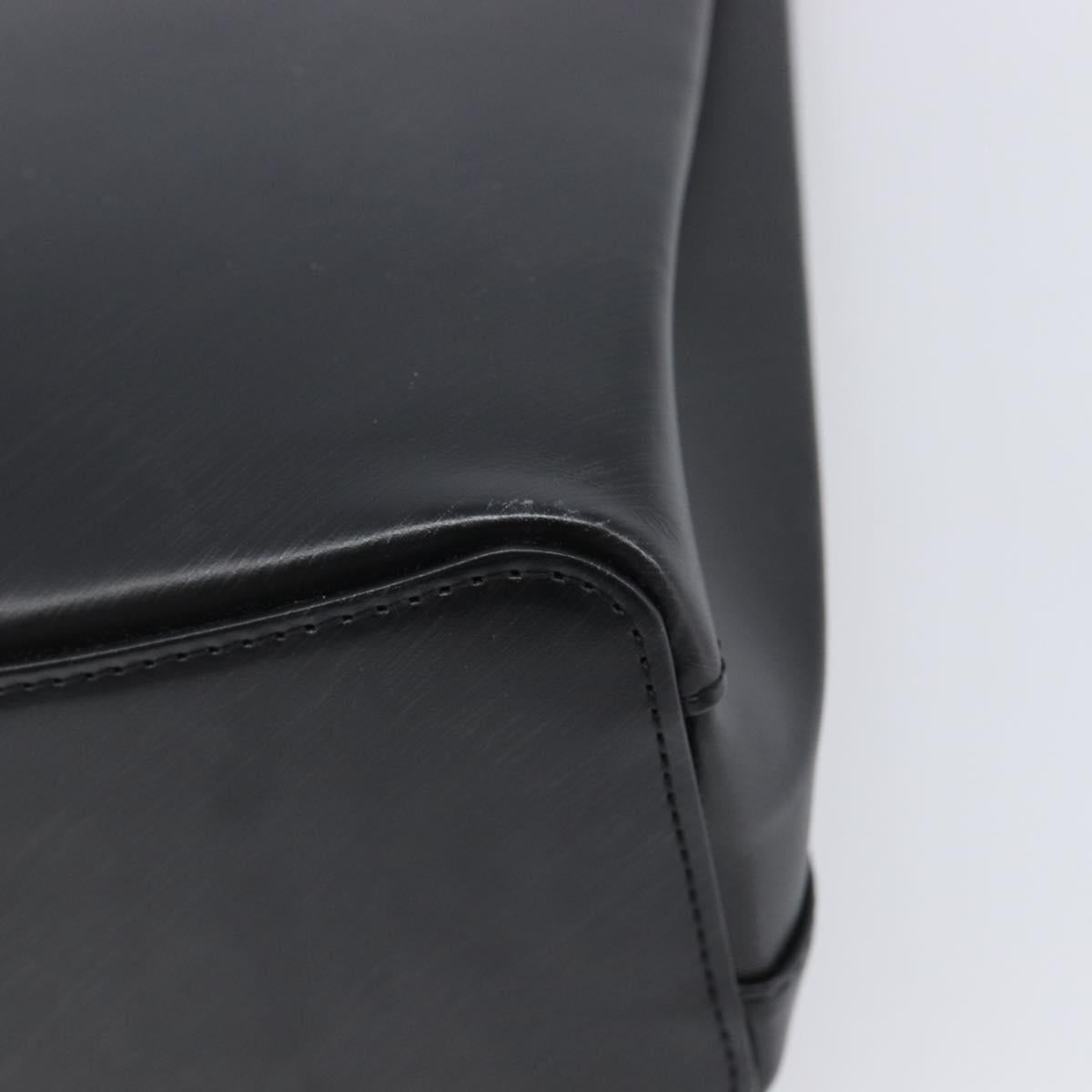 Cartier Trinity Hand Bag Leather Black Gold Silver Auth 215540V