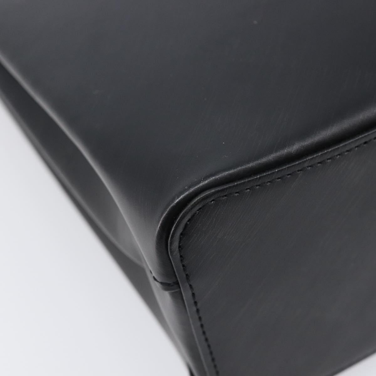 Cartier Trinity Hand Bag Leather Black Gold Silver Auth 215540V