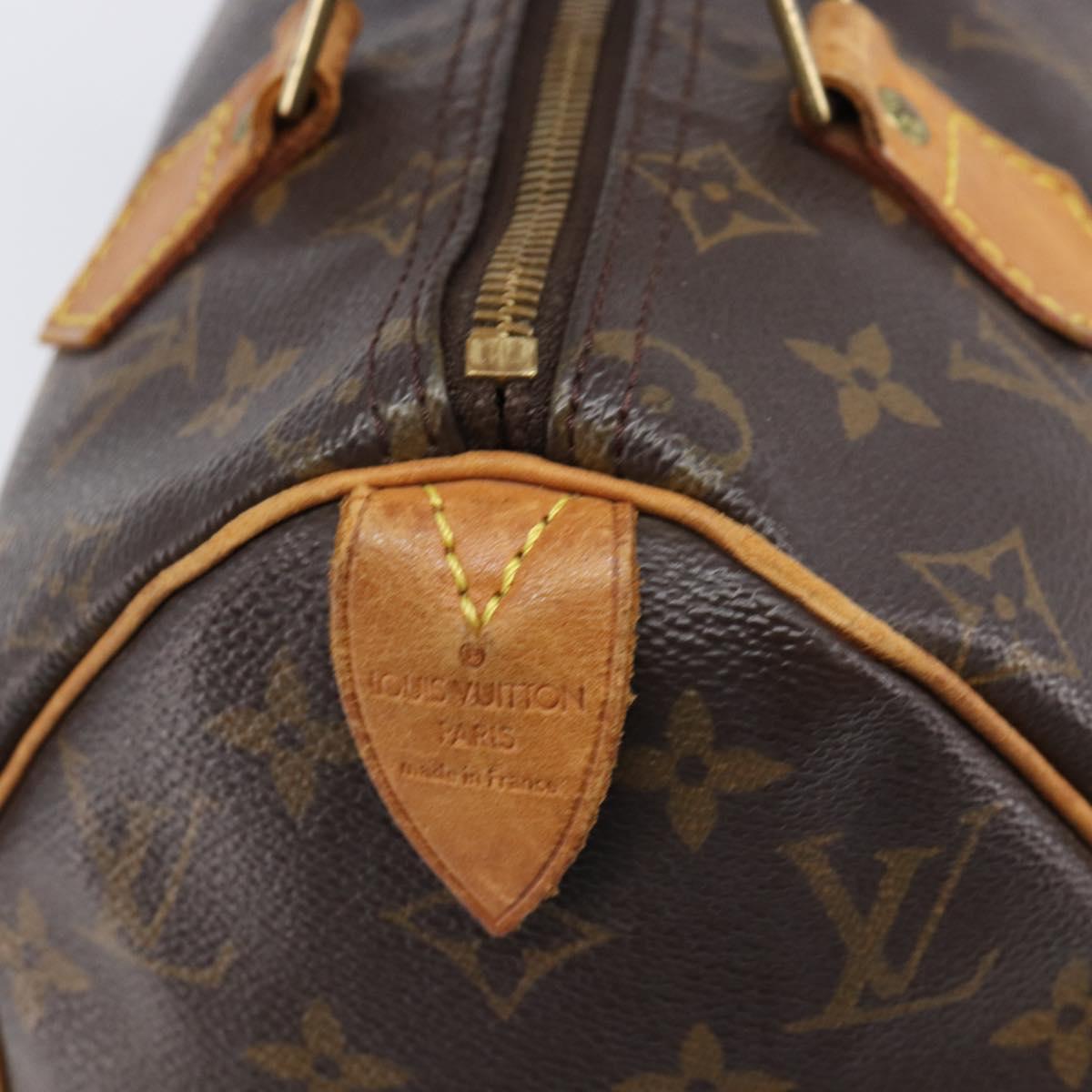 LOUIS VUITTON Monogram Speedy 25 Hand Bag M41528 LV Auth 215545