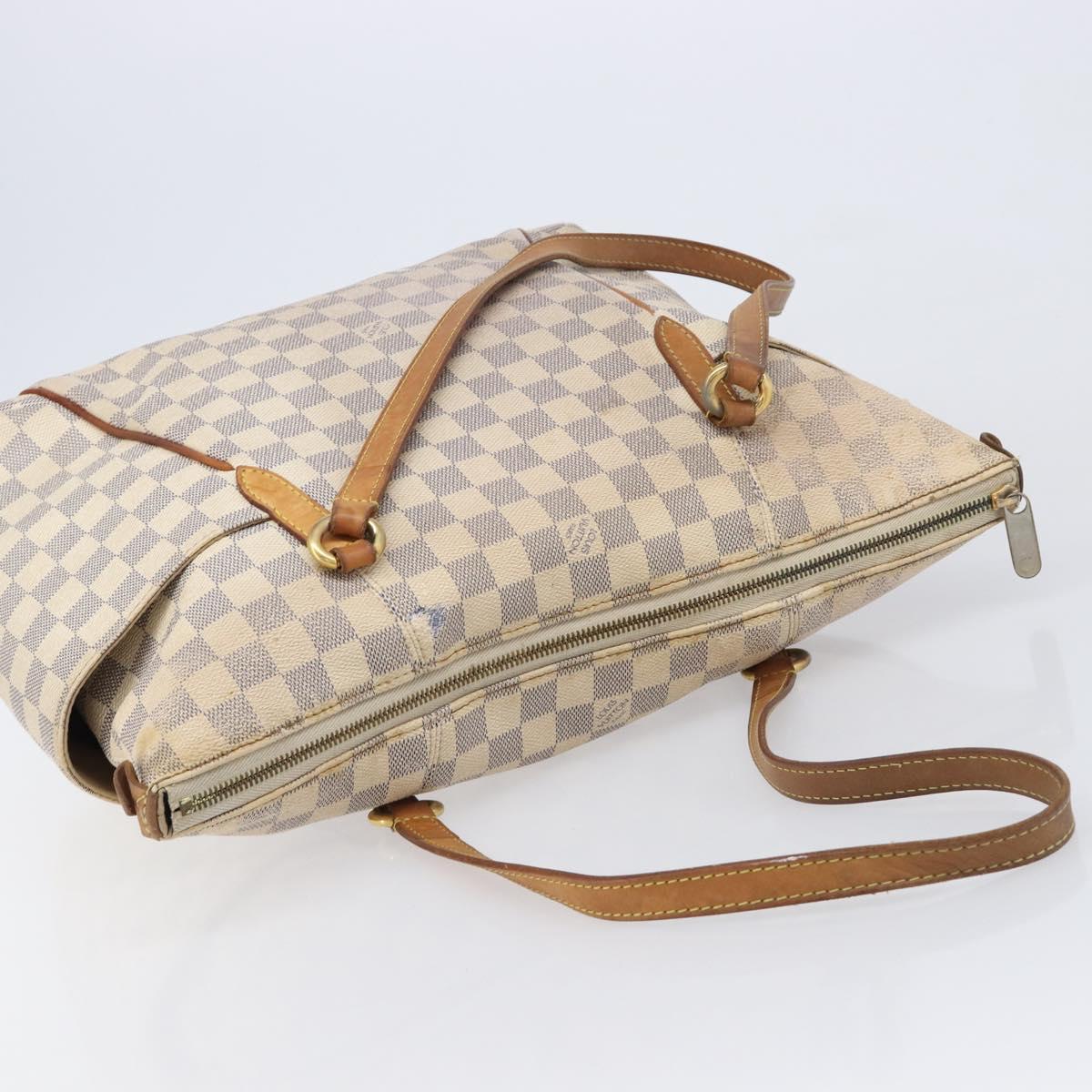 LOUIS VUITTON Damier Azur Totally MM Tote Bag N51262 LV Auth 215548