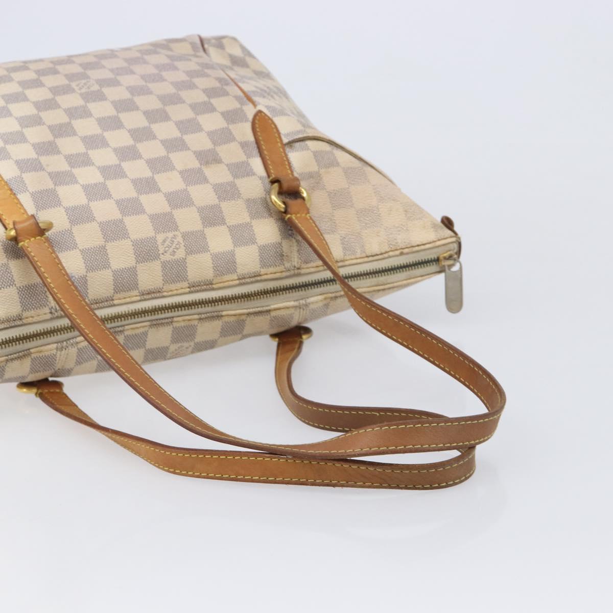 LOUIS VUITTON Damier Azur Totally MM Tote Bag N51262 LV Auth 215548
