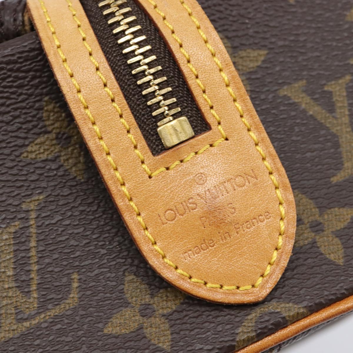 LOUIS VUITTON Monogram Trousse Patte Pression Pouch M47636 LV Auth 215549