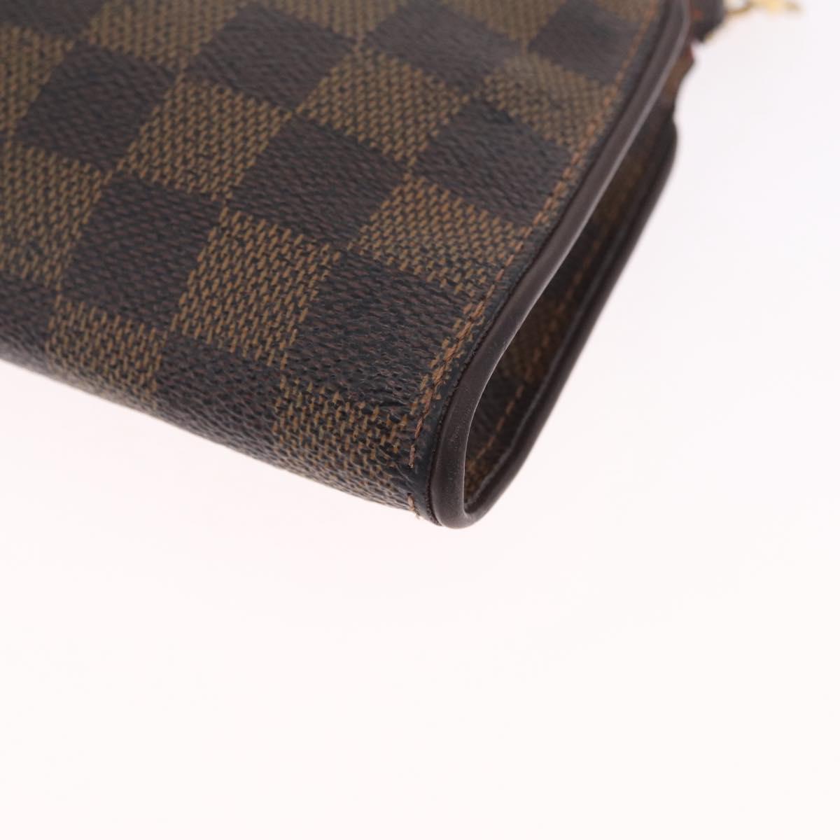 LOUIS VUITTON Damier Ebene Sophie Shoulder Bag N51135 LV Auth 215550