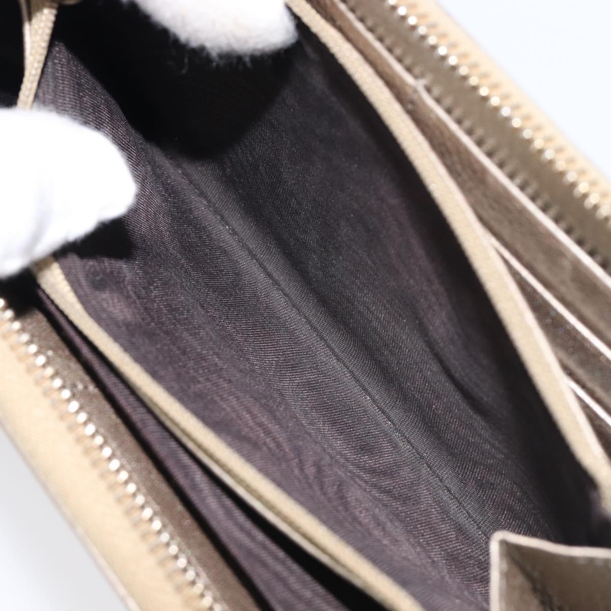 GUCCI Soho Long Wallet Leather Gold 308004 Auth 215554V
