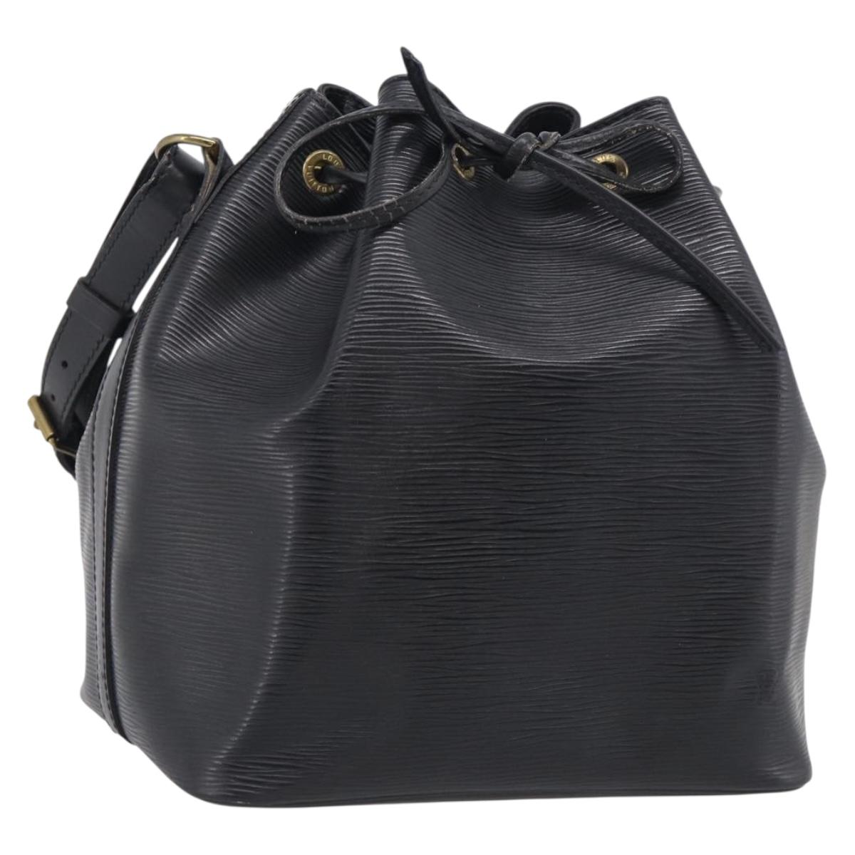 LOUIS VUITTON Epi Petit Noe Shoulder Bag Black M44102 LV Auth 215577V