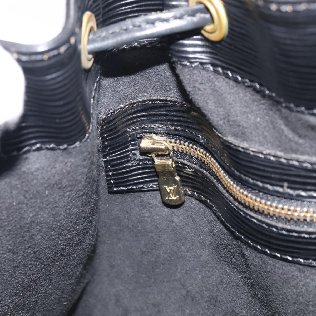 LOUIS VUITTON Epi Petit Noe Shoulder Bag Black M44102 LV Auth 215577V