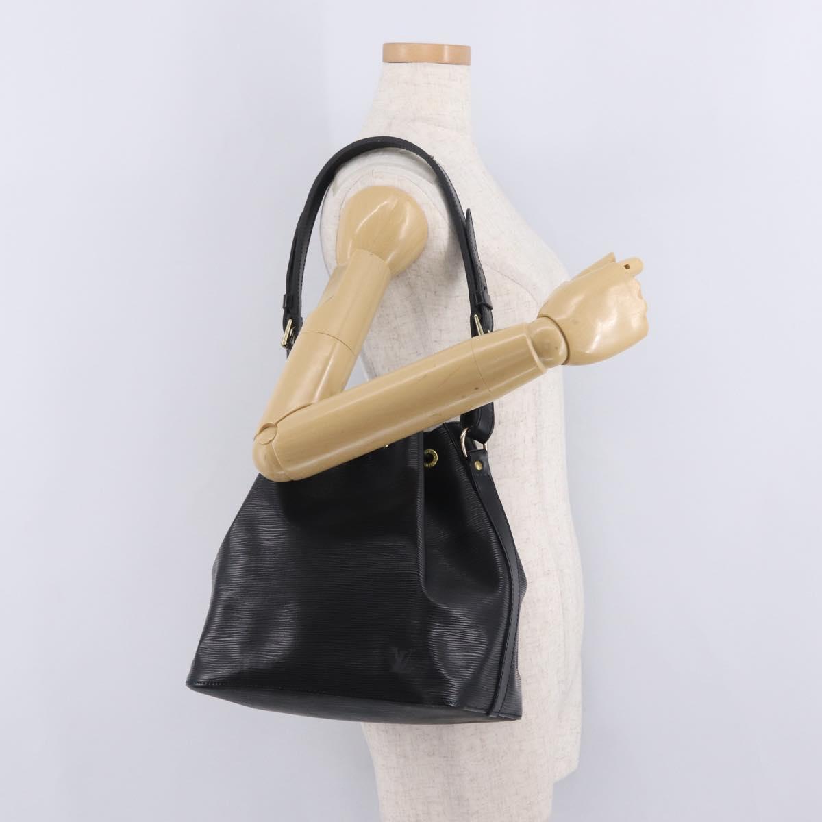 LOUIS VUITTON Epi Noe Shoulder Bag Black M44002 LV Auth 215583V