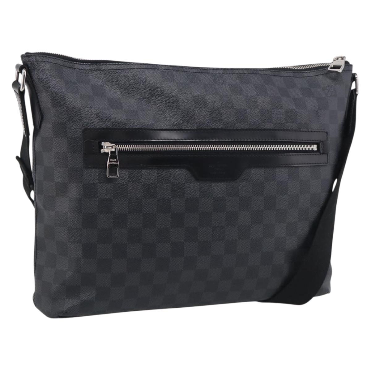 LOUIS VUITTON Damier Graphite Mick GM Shoulder Bag N41105 LV Auth 215595V