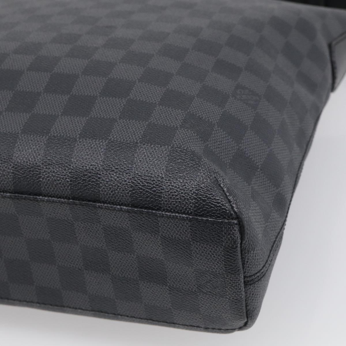 LOUIS VUITTON Damier Graphite Mick GM Shoulder Bag N41105 LV Auth 215595V