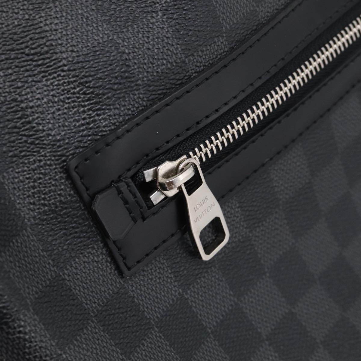 LOUIS VUITTON Damier Graphite Mick GM Shoulder Bag N41105 LV Auth 215595V