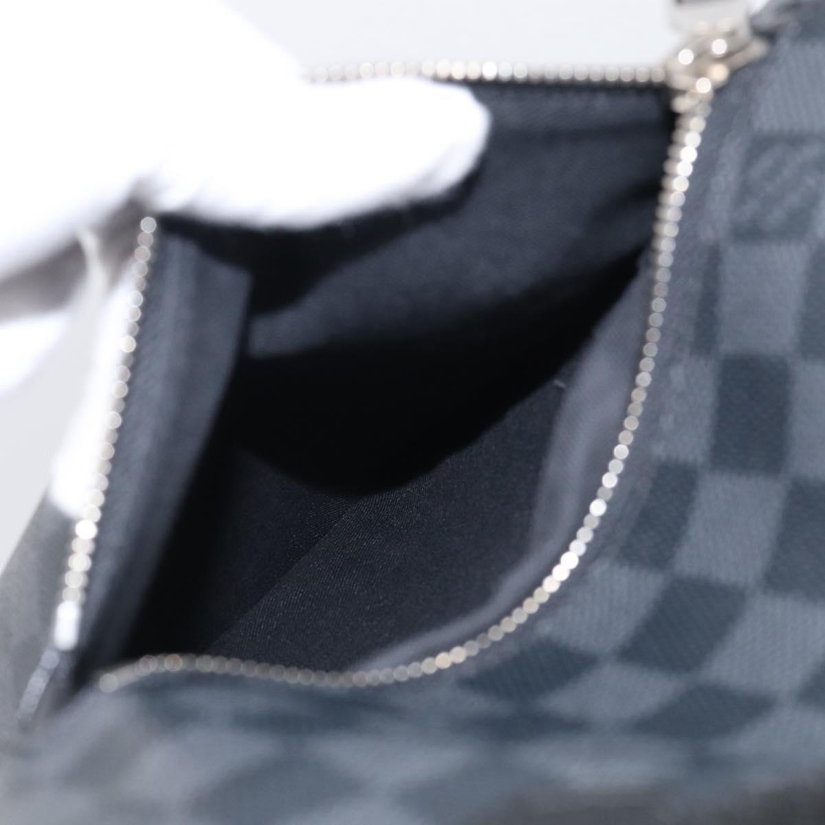 LOUIS VUITTON Damier Graphite Mick GM Shoulder Bag N41105 LV Auth 215595V