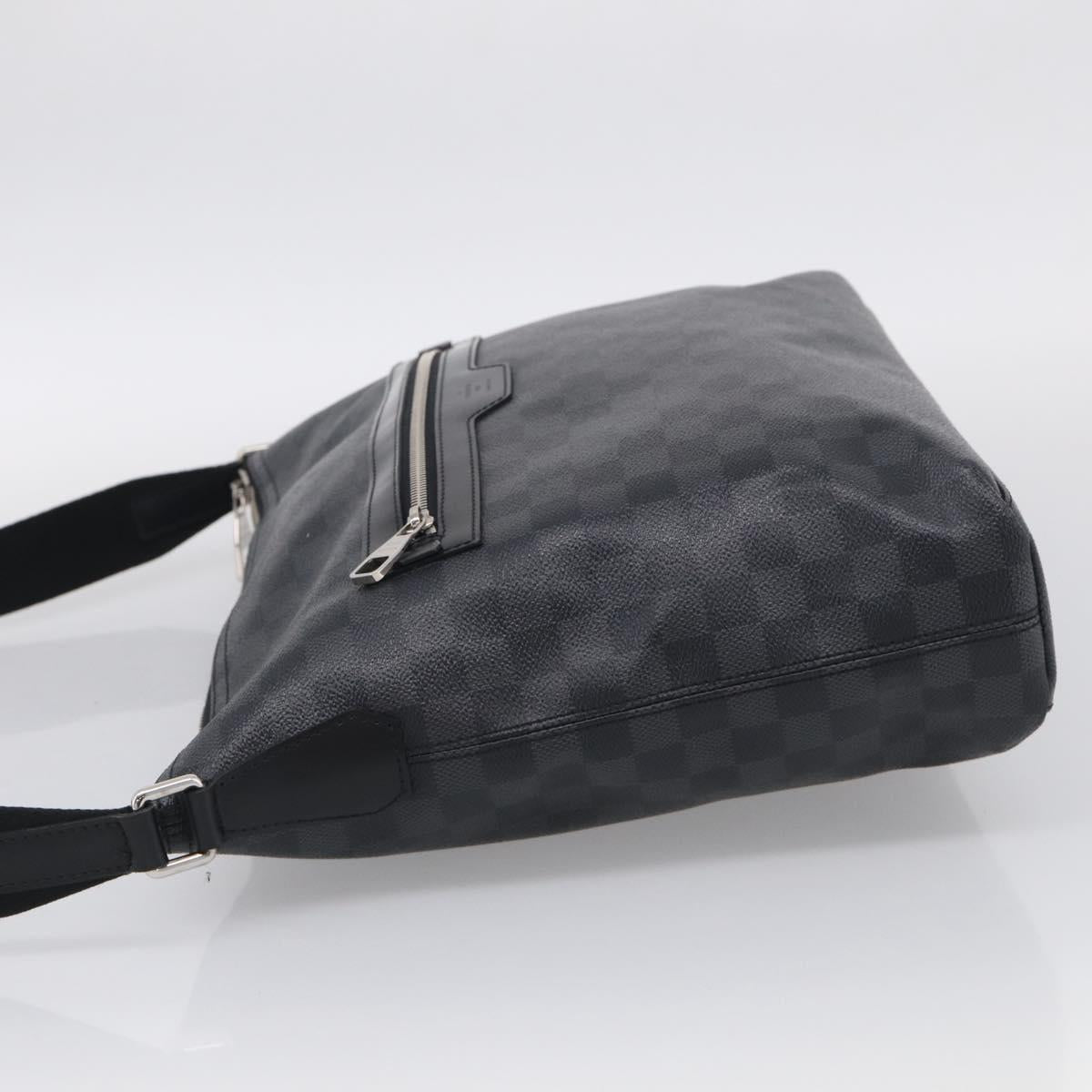LOUIS VUITTON Damier Graphite Mick GM Shoulder Bag N41105 LV Auth 215595V
