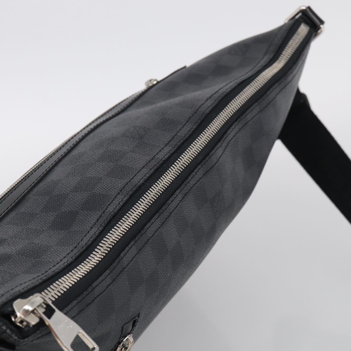 LOUIS VUITTON Damier Graphite Mick GM Shoulder Bag N41105 LV Auth 215595V