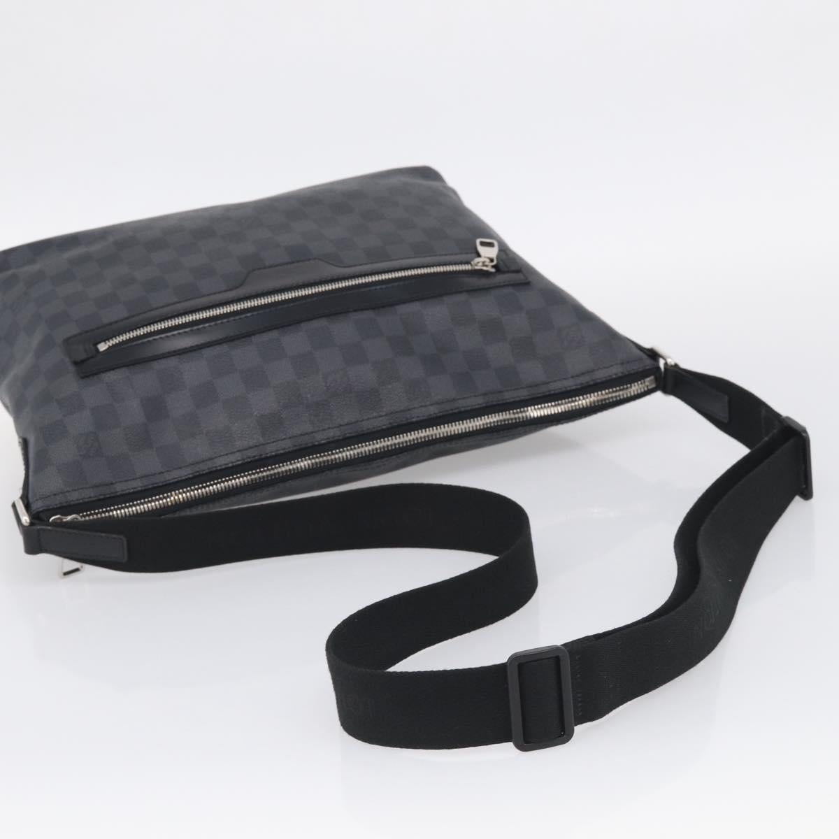 LOUIS VUITTON Damier Graphite Mick GM Shoulder Bag N41105 LV Auth 215595V