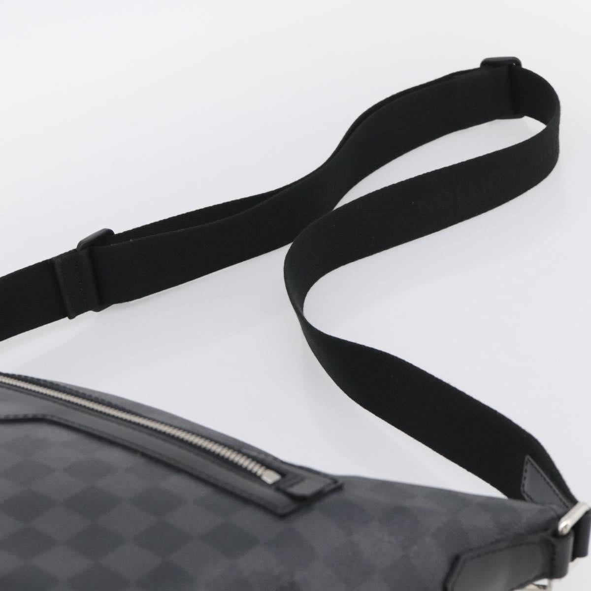 LOUIS VUITTON Damier Graphite Mick GM Shoulder Bag N41105 LV Auth 215595V