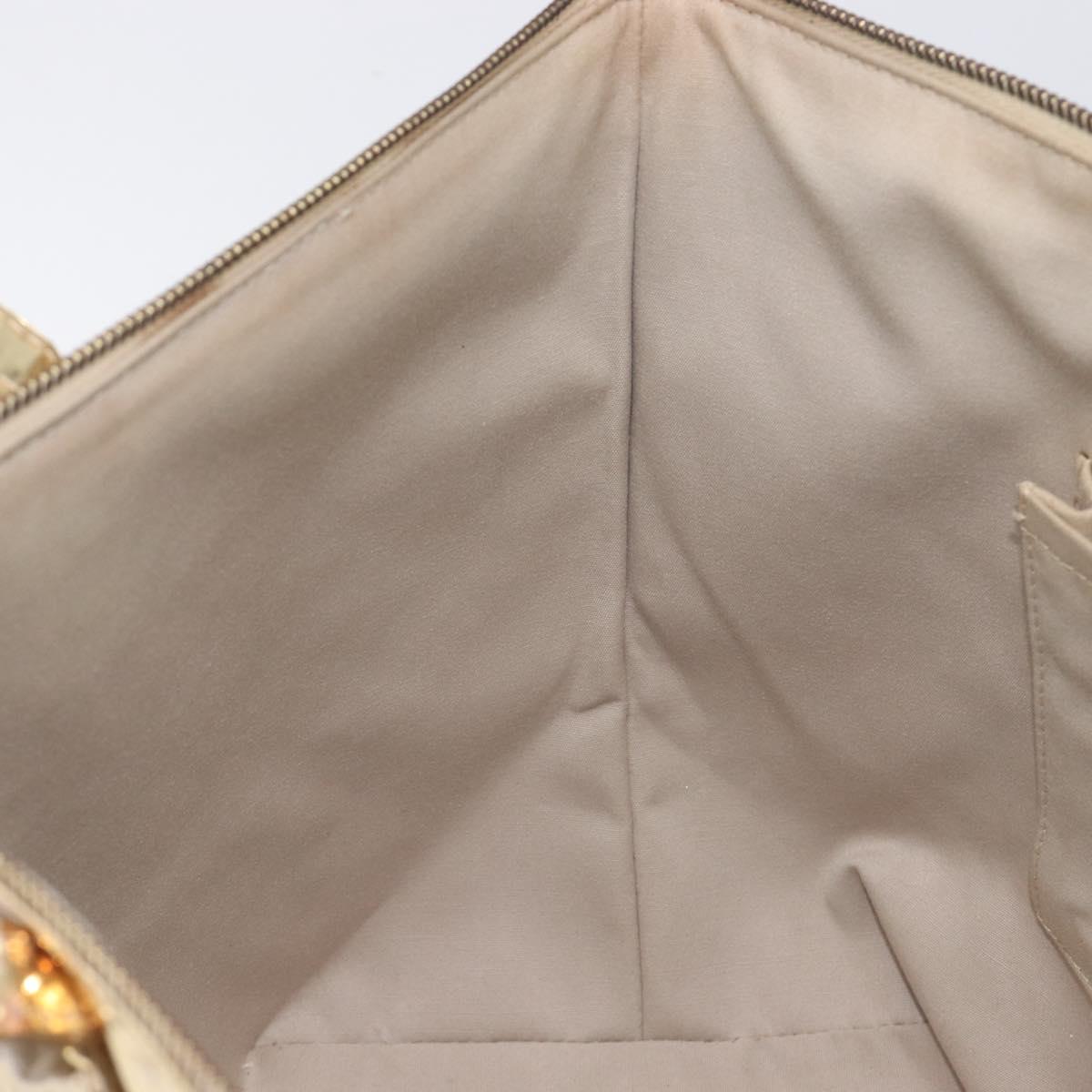 LOUIS VUITTON Monogram Miroir Bellevue GM Tote Bag Gold LV Auth 215596