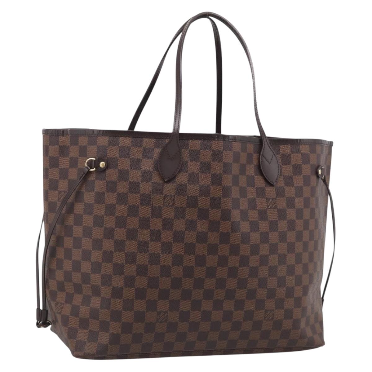 LOUIS VUITTON Damier Ebene Neverfull GM Tote Bag N51106 LV Auth 215600V