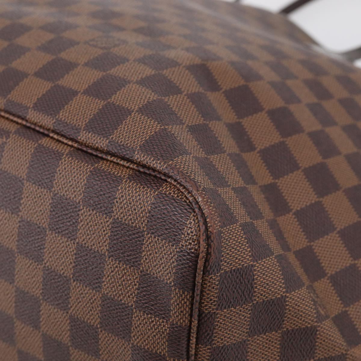 LOUIS VUITTON Damier Ebene Neverfull GM Tote Bag N51106 LV Auth 215600V