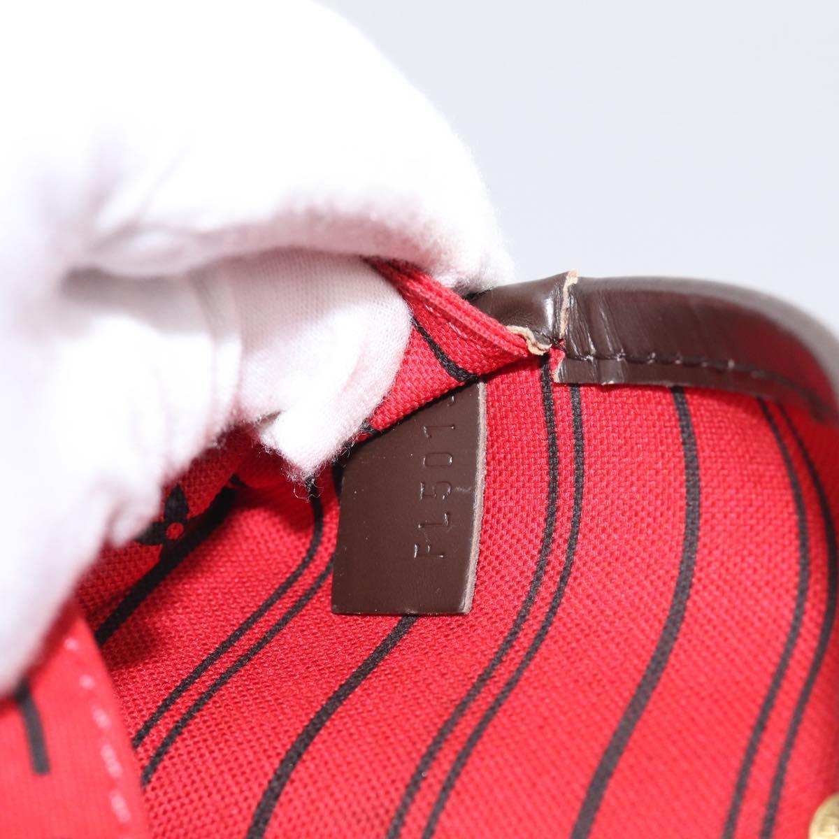 LOUIS VUITTON Damier Ebene Neverfull GM Tote Bag N51106 LV Auth 215600V