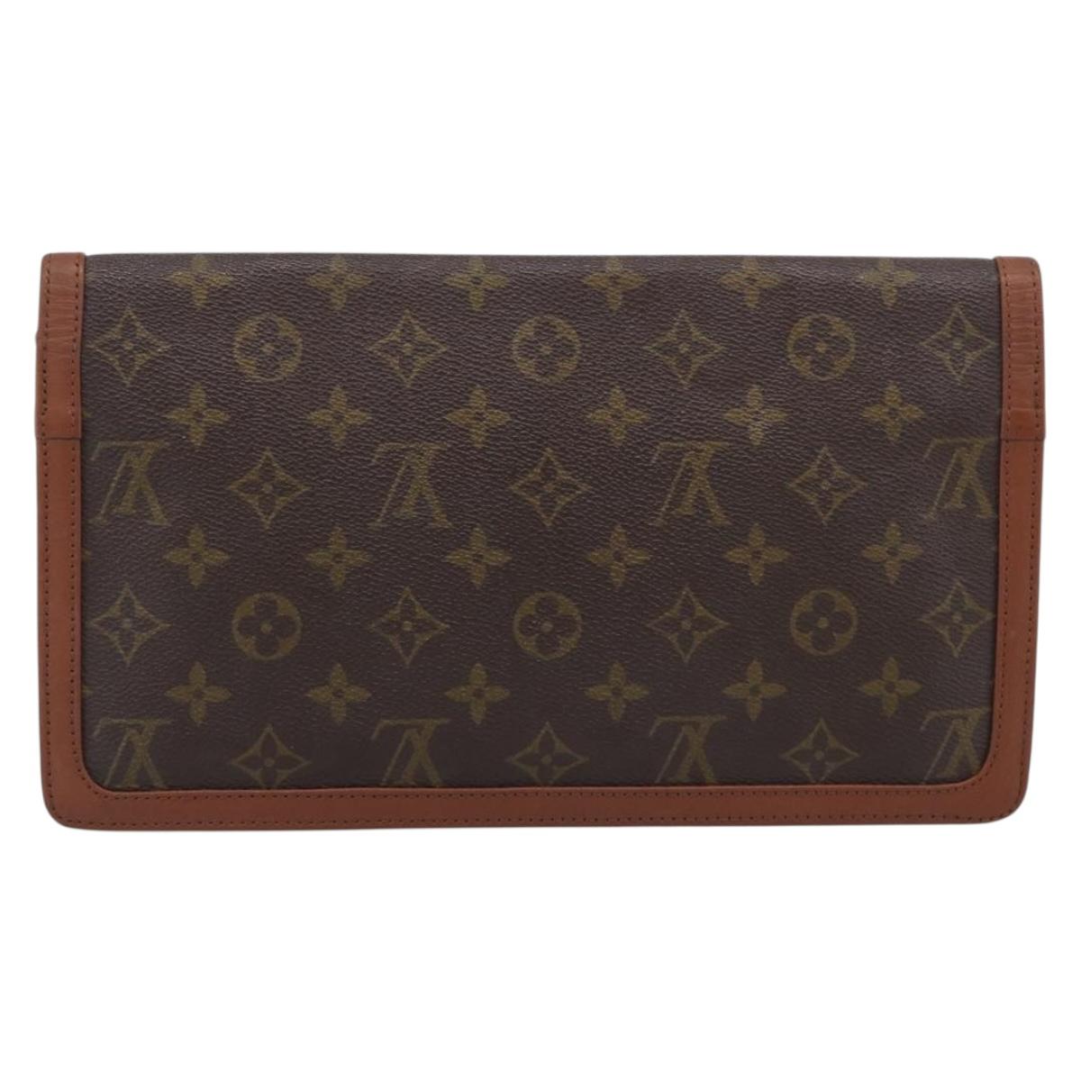LOUIS VUITTON Monogram Pochette Dam GM Clutch Bag M51810 LV Auth 215606