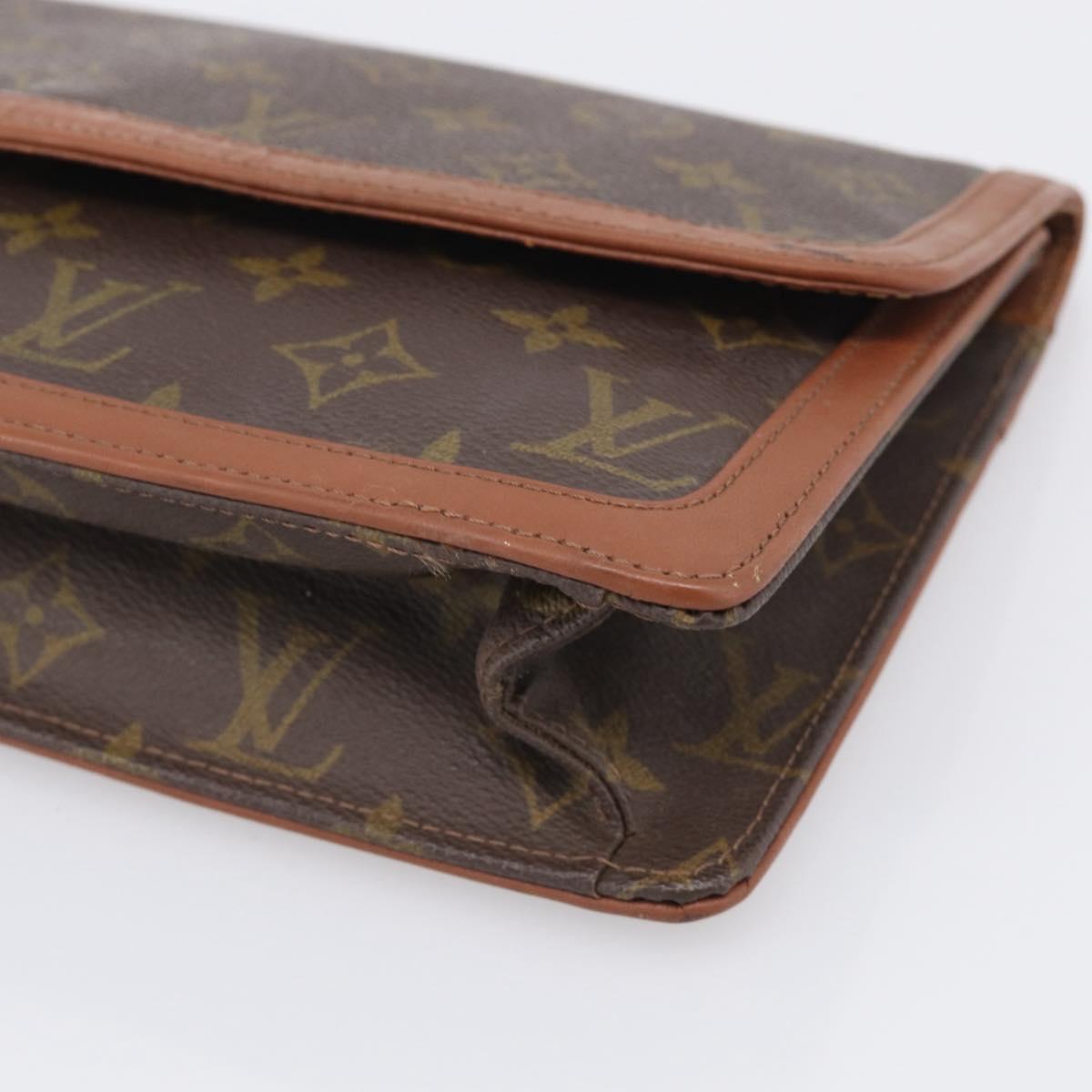 LOUIS VUITTON Monogram Pochette Dam GM Clutch Bag M51810 LV Auth 215606