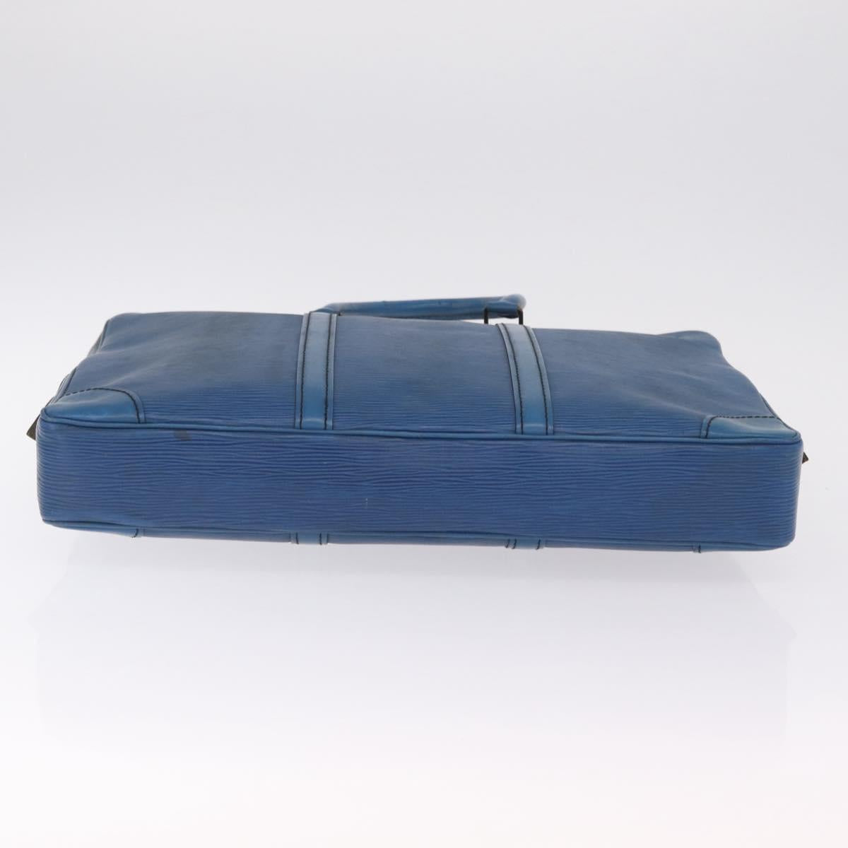 LOUIS VUITTON Epi Porte Documents Voyage Business Bag Blue M54475 LV Auth 215686