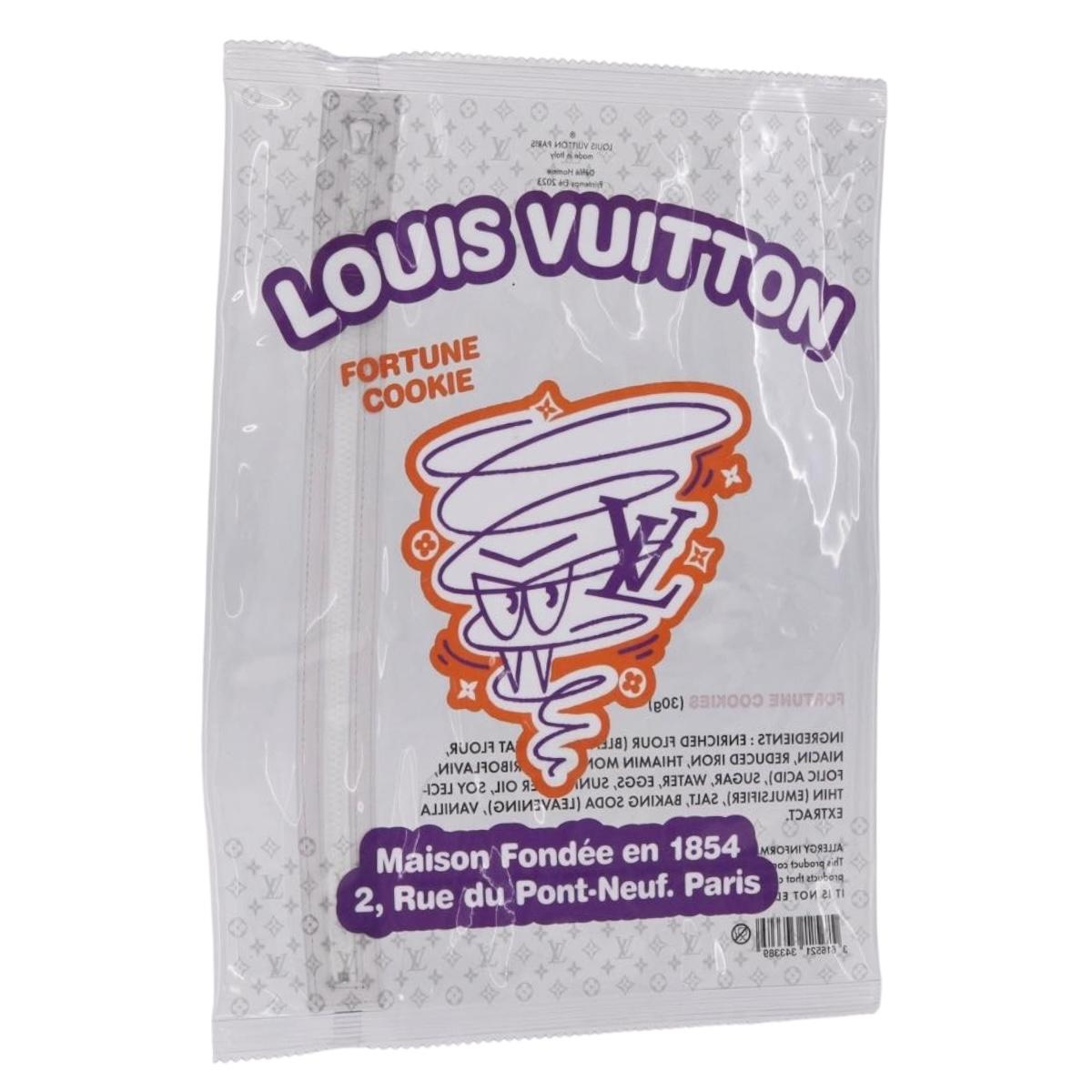 LOUIS VUITTON Fortune Cookie Clutch Bag Vinyl Clear White M82025 LV Auth 215687A