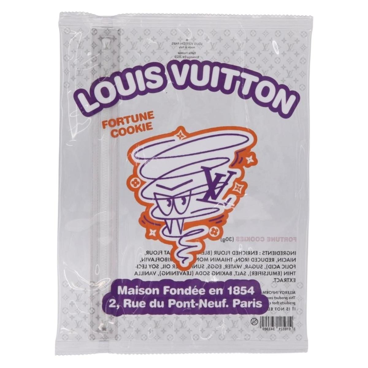 LOUIS VUITTON Fortune Cookie Clutch Bag Vinyl Clear White M82025 LV Auth 215687A