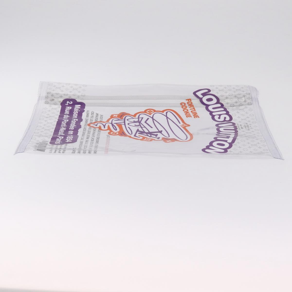 LOUIS VUITTON Fortune Cookie Clutch Bag Vinyl Clear White M82025 LV Auth 215687A