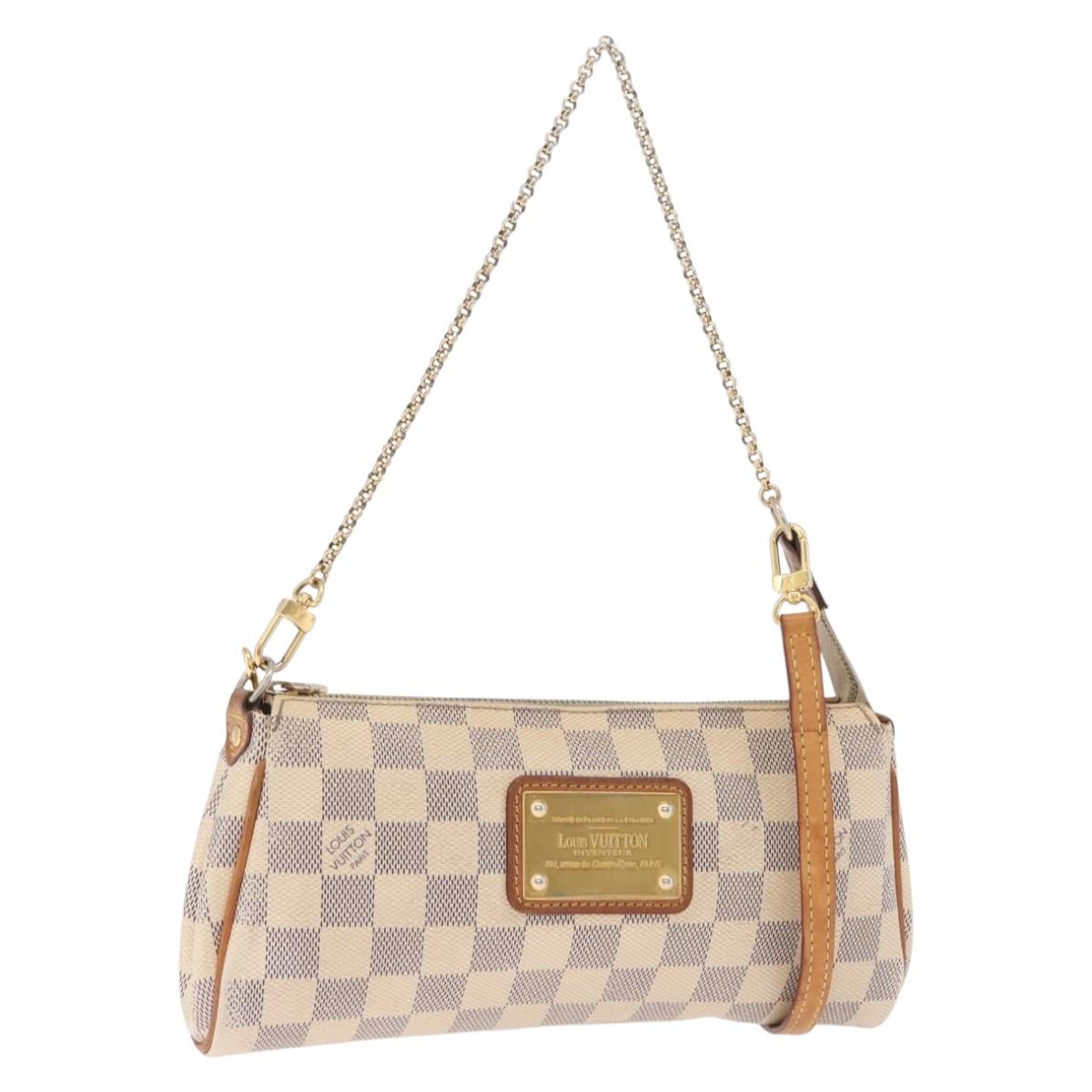 LOUIS VUITTON Damier Azur Eva Shoulder Bag N55214 LV Auth 215689A
