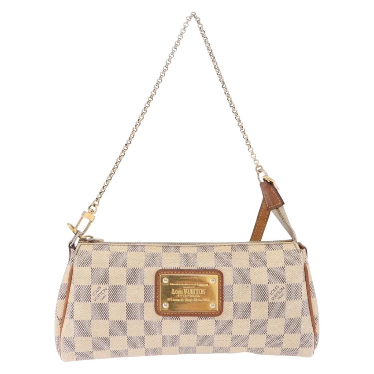 LOUIS VUITTON Damier Azur Eva Shoulder Bag N55214 LV Auth 215689A