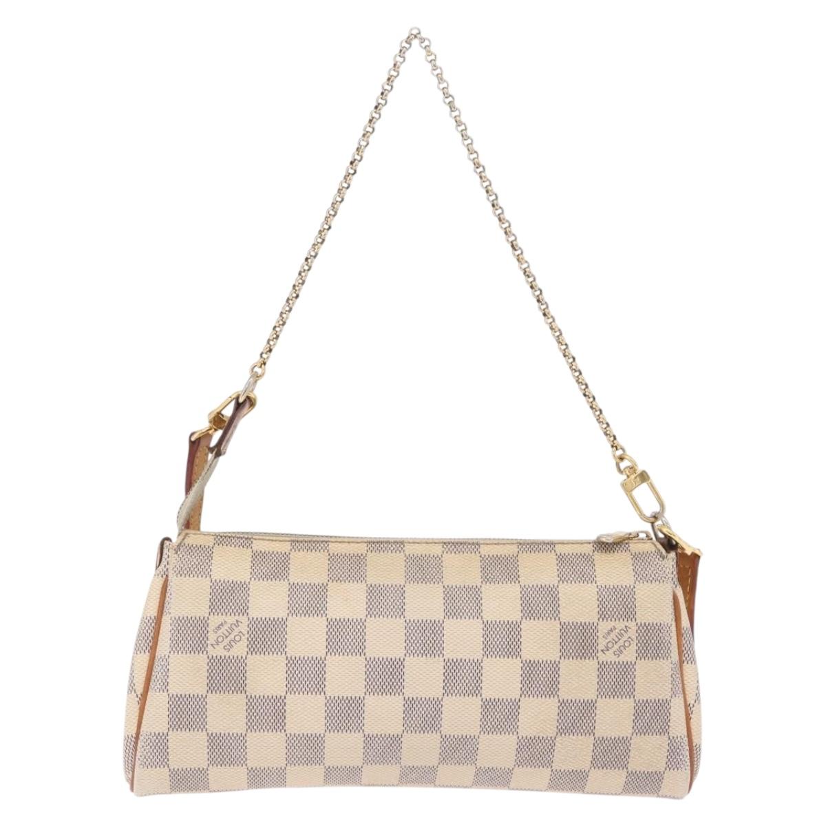 LOUIS VUITTON Damier Azur Eva Shoulder Bag N55214 LV Auth 215689A