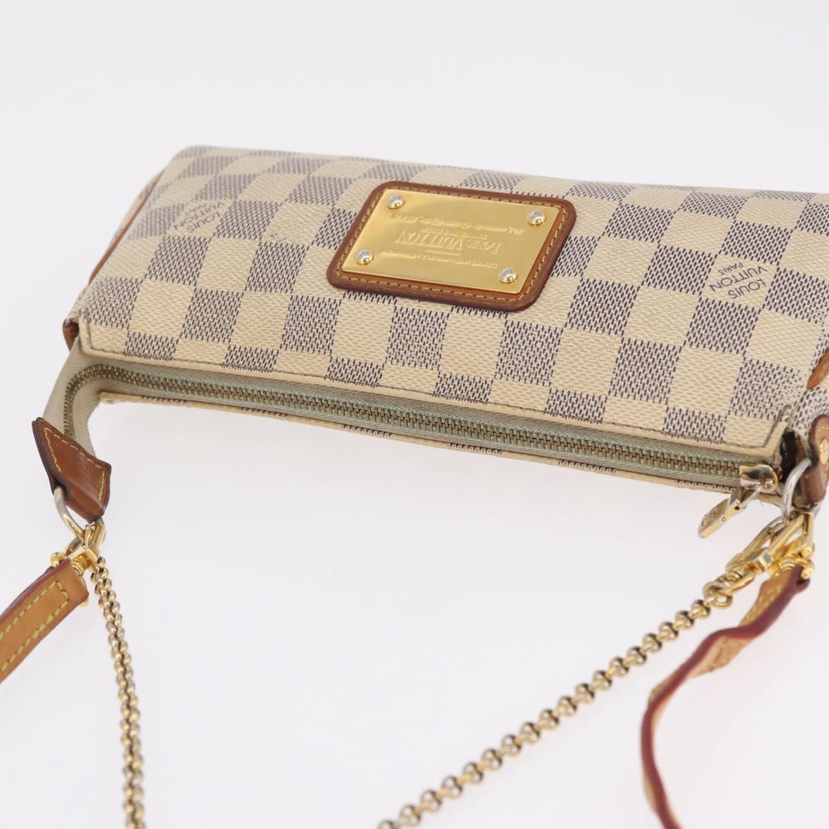 LOUIS VUITTON Damier Azur Eva Shoulder Bag N55214 LV Auth 215689A