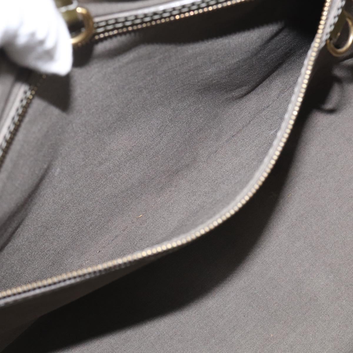 LOUIS VUITTON Monogram Vernis Wilshire GM Tote Bag Gris Art Deco LV Auth 215698