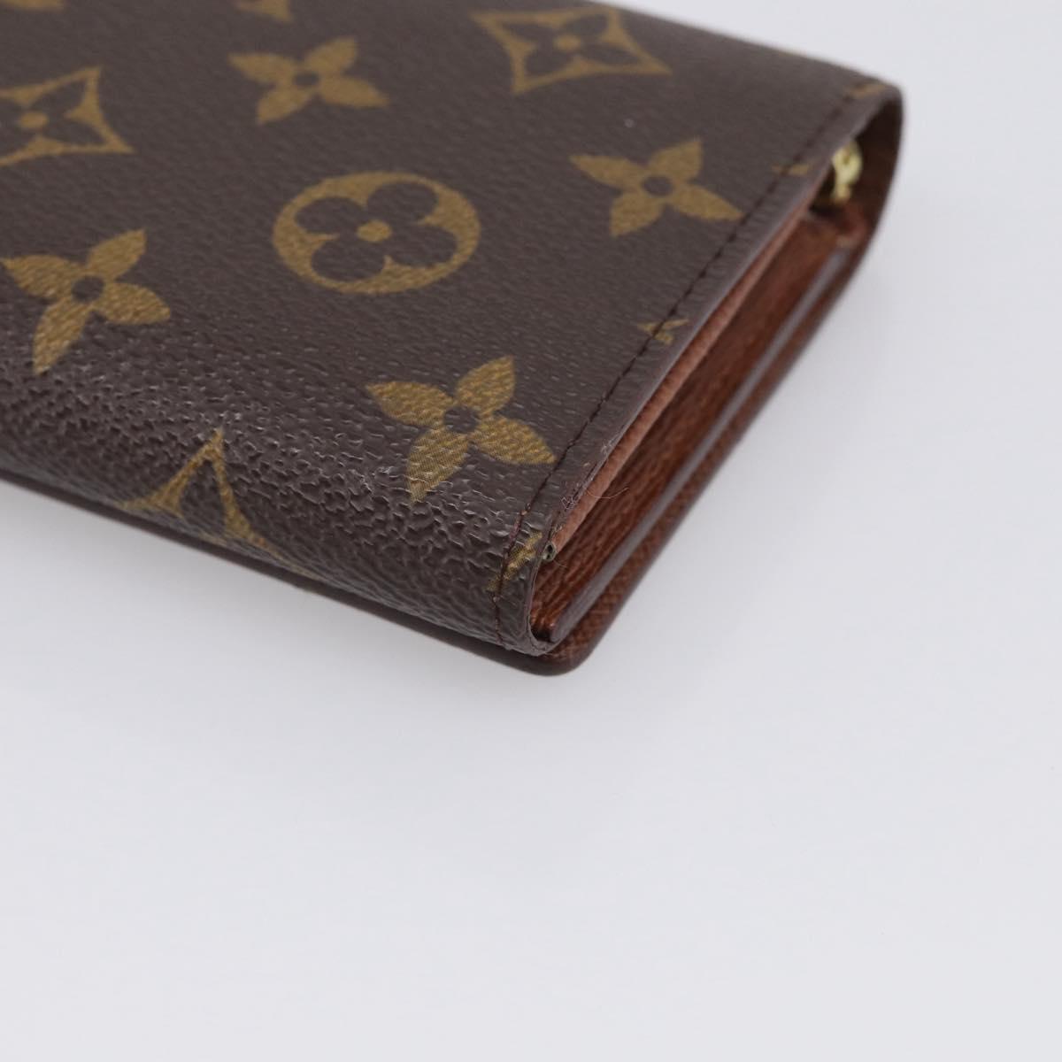 LOUIS VUITTON Monogram Porte Monnaie Billets Tresor Wallet M61730 LV Auth 215712