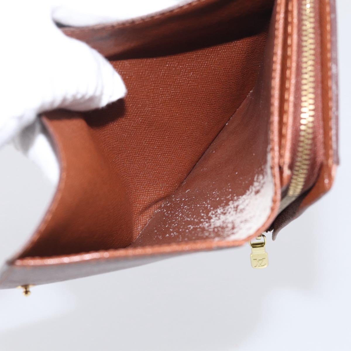 LOUIS VUITTON Monogram Porte Monnaie Billets Tresor Wallet M61730 LV Auth 215712