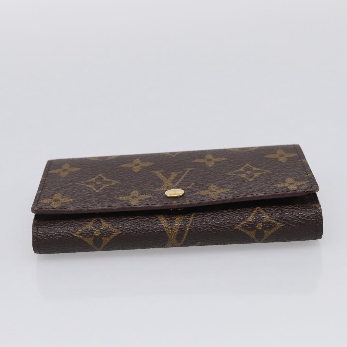 LOUIS VUITTON Monogram Porte Monnaie Billets Tresor Wallet M61730 LV Auth 215712