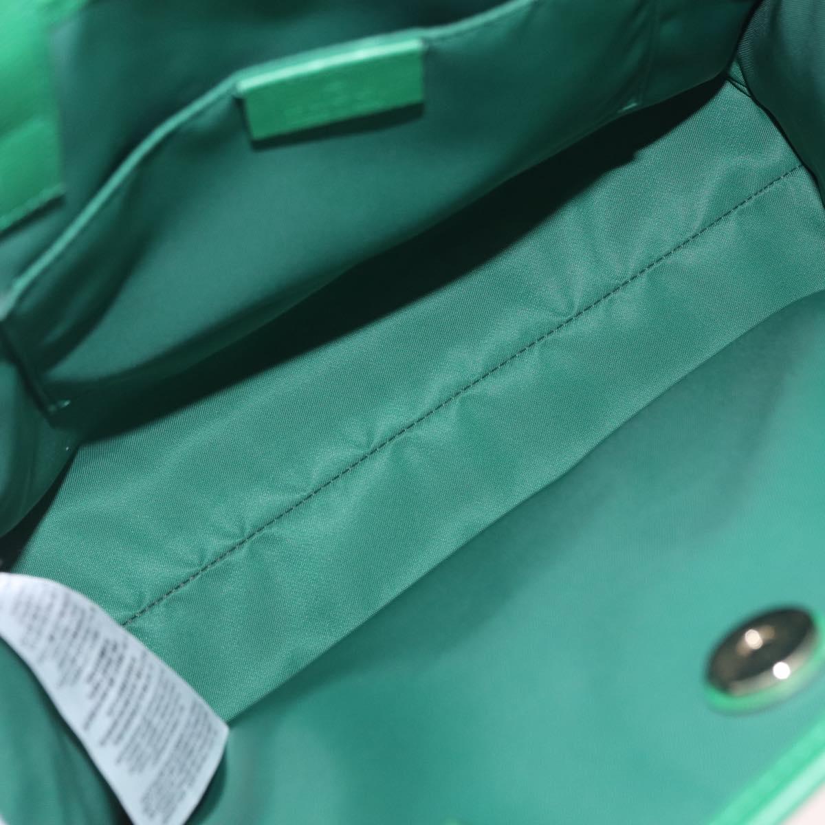 GUCCI GG Crystal Childrens Kim Seung-yeon Hand Bag PVC Green 605614 Auth 215713V