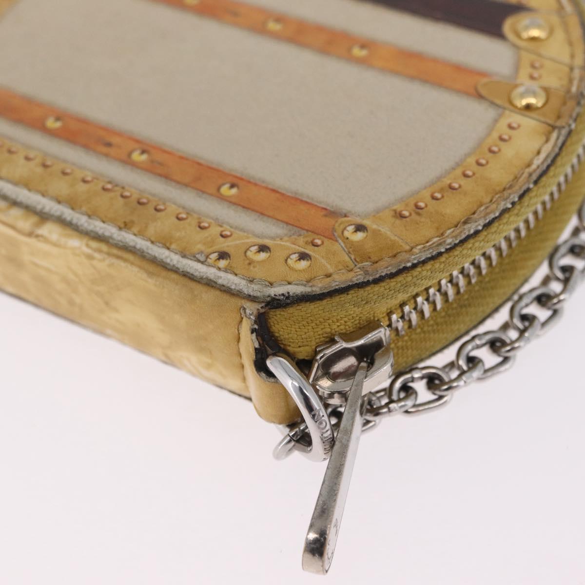 LOUIS VUITTON Transford Monogram Micro Boite Chapo Yellow M52747 LV Auth 215754