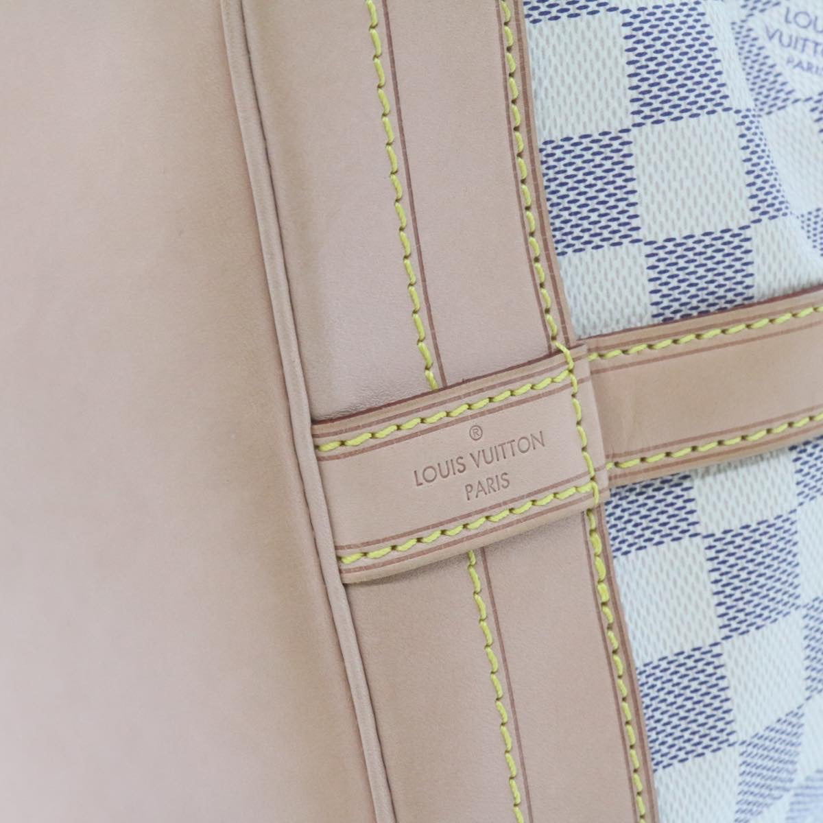 LOUIS VUITTON Damier Azur Noe Shoulder Bag N42222 LV Auth 21577SV