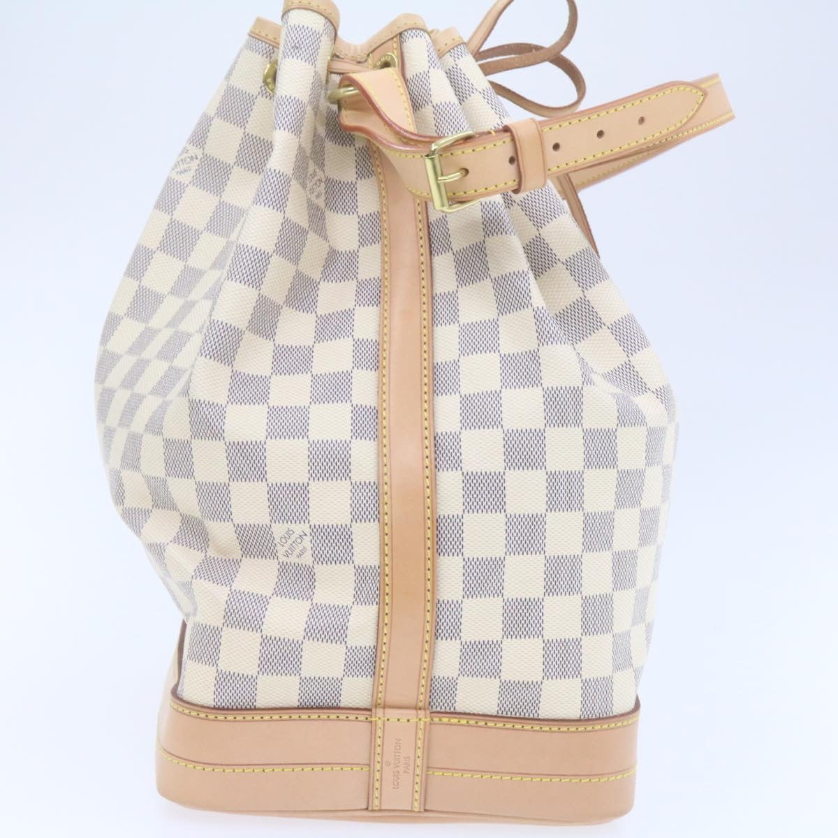 LOUIS VUITTON Damier Azur Noe Shoulder Bag N42222 LV Auth 21577SV