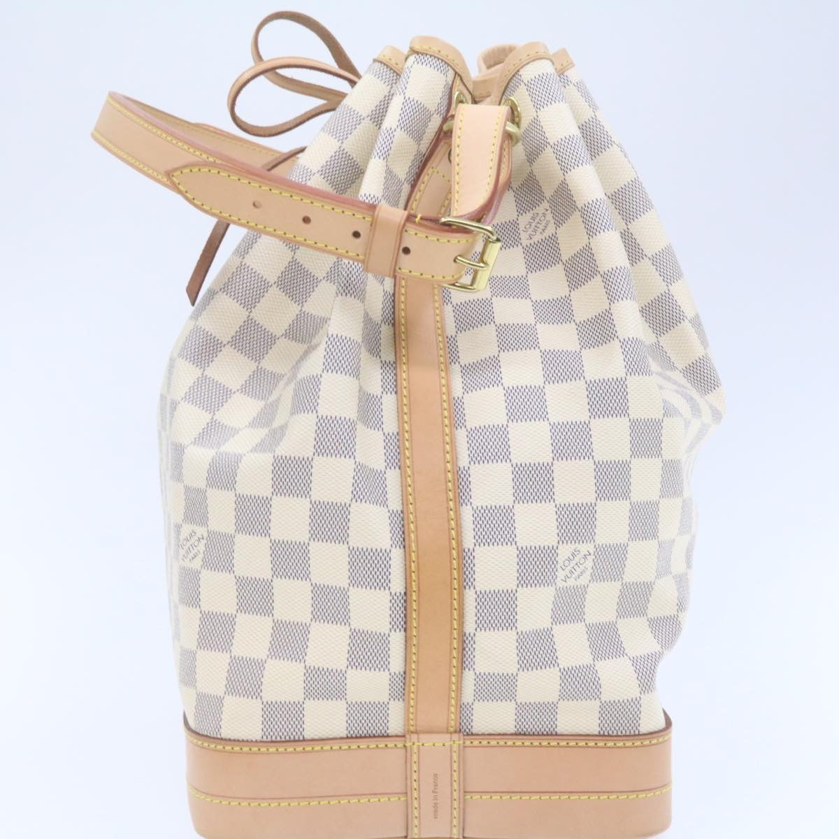 LOUIS VUITTON Damier Azur Noe Shoulder Bag N42222 LV Auth 21577SV