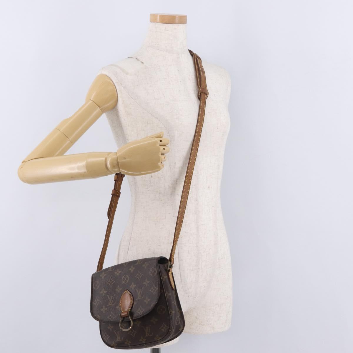 LOUIS VUITTON Monogram Saint Cloud MM Shoulder Bag M51243 LV Auth 215830