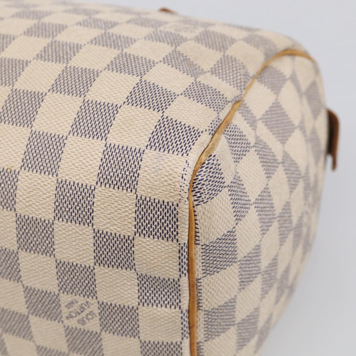 LOUIS VUITTON Damier Azur Speedy 25 Hand Bag N41534 LV Auth 216135