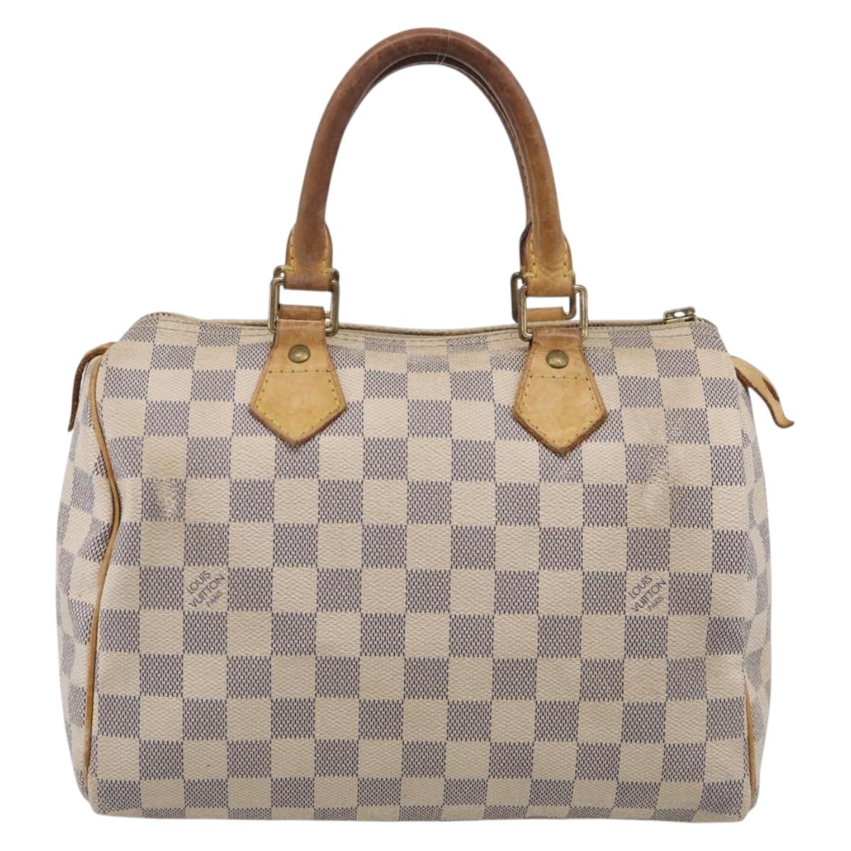 LOUIS VUITTON Damier Azur Speedy 25 Hand Bag N41534 LV Auth 216135